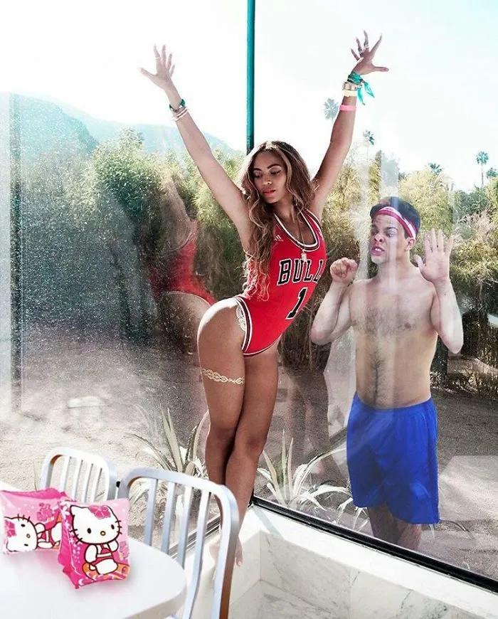 Beyoncé!!! Can You Hear Me?! Okay! Can You Bring My Hello Kitty Waterwings With You When You're Done? Mom Told Me I Couldn't Go Swimming Without Them...