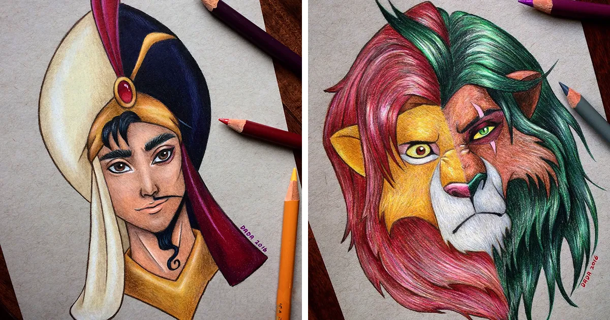 Esta artista combina a los héroes de Disney con los villanos