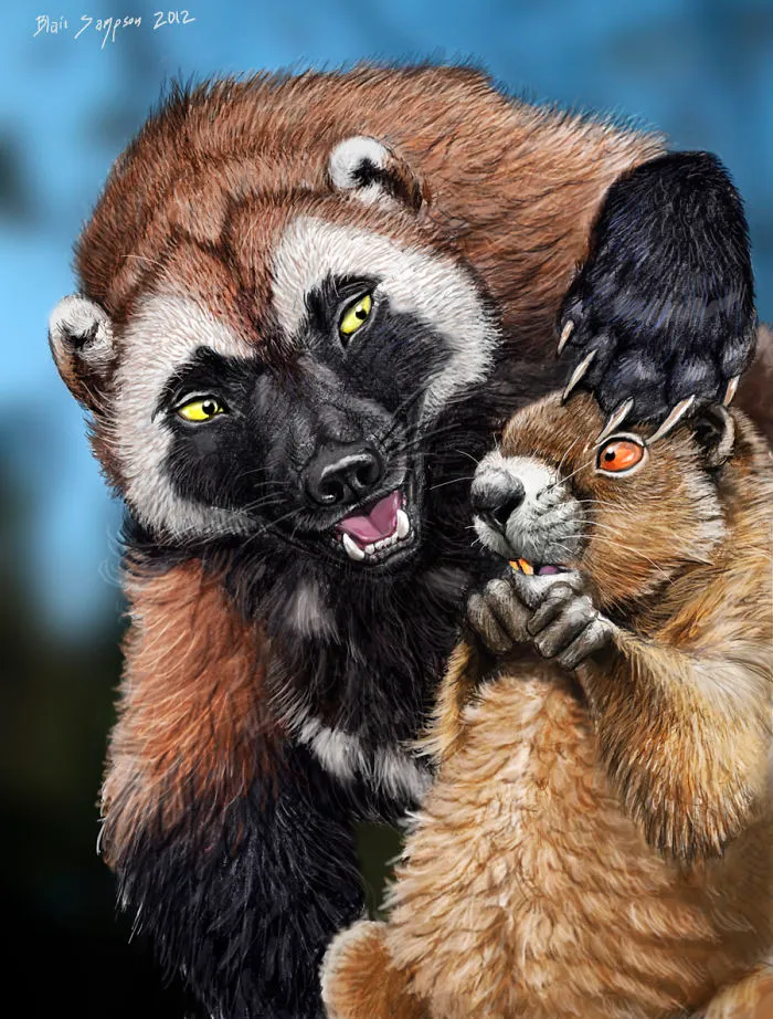 Cute Portraits Of Unexpected Animal Buddies By Blair Sampson