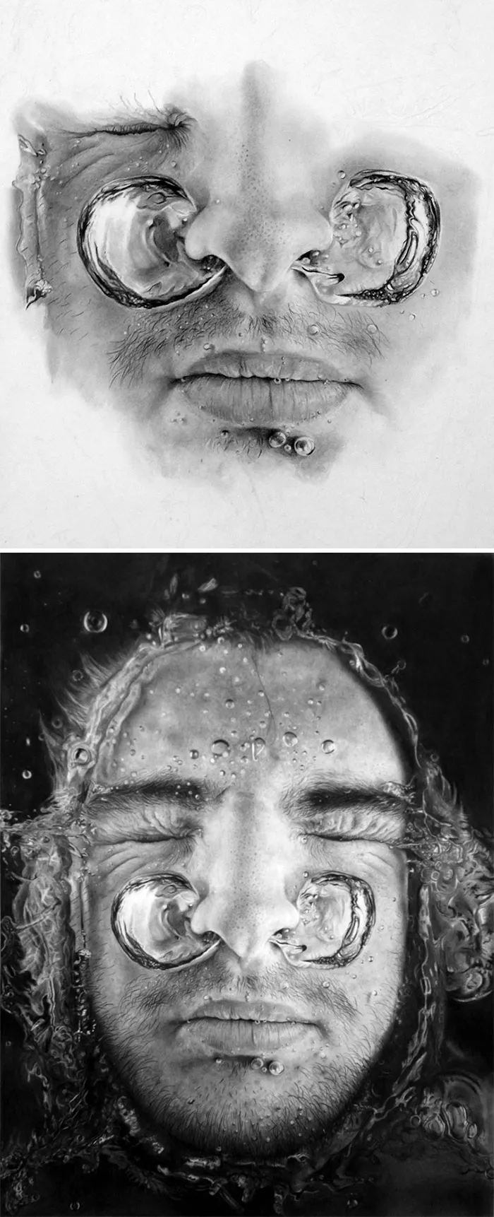 Pencil And Charcoal Painting By Giacomo Burattini
