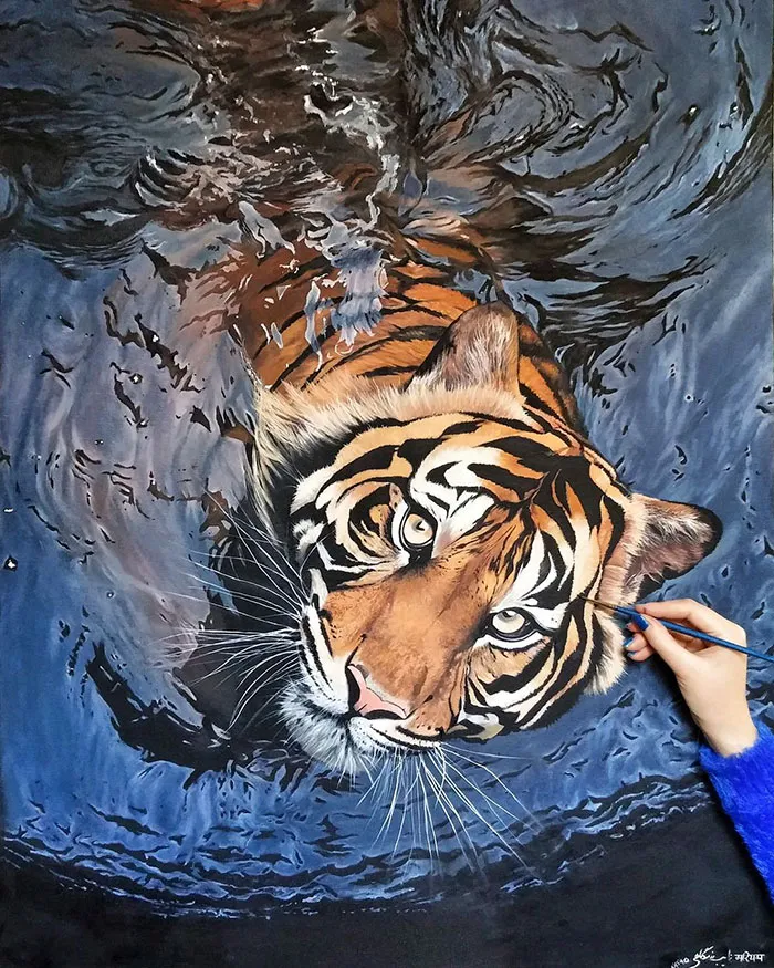 Oil Painting By Maryam Nayeb Razmegahey