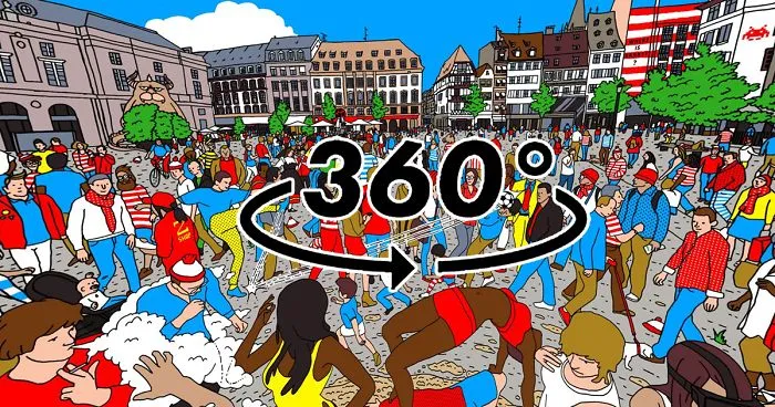 Can You Find Waldo In My 360° Illustration?