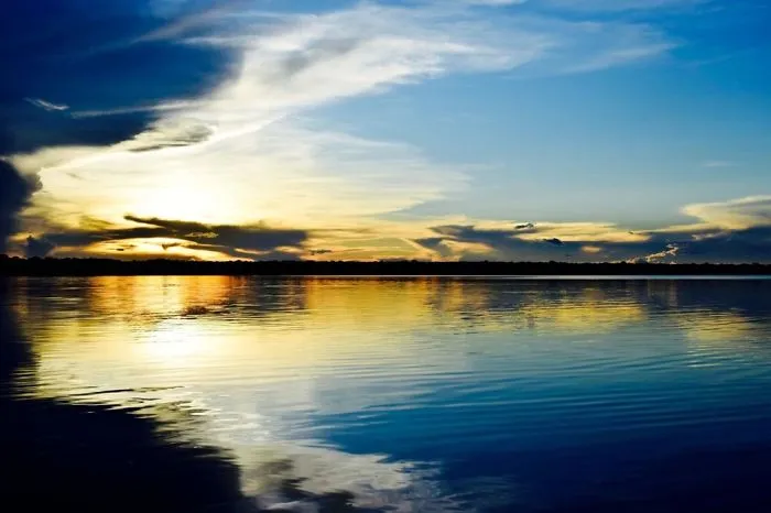 Sunset In Xingu Indigenous Park
