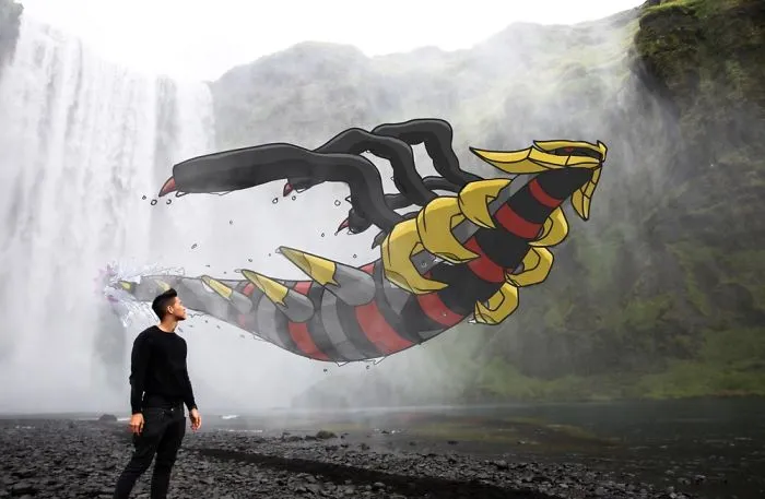 I Drew Pokemon Onto My Vacation Pics