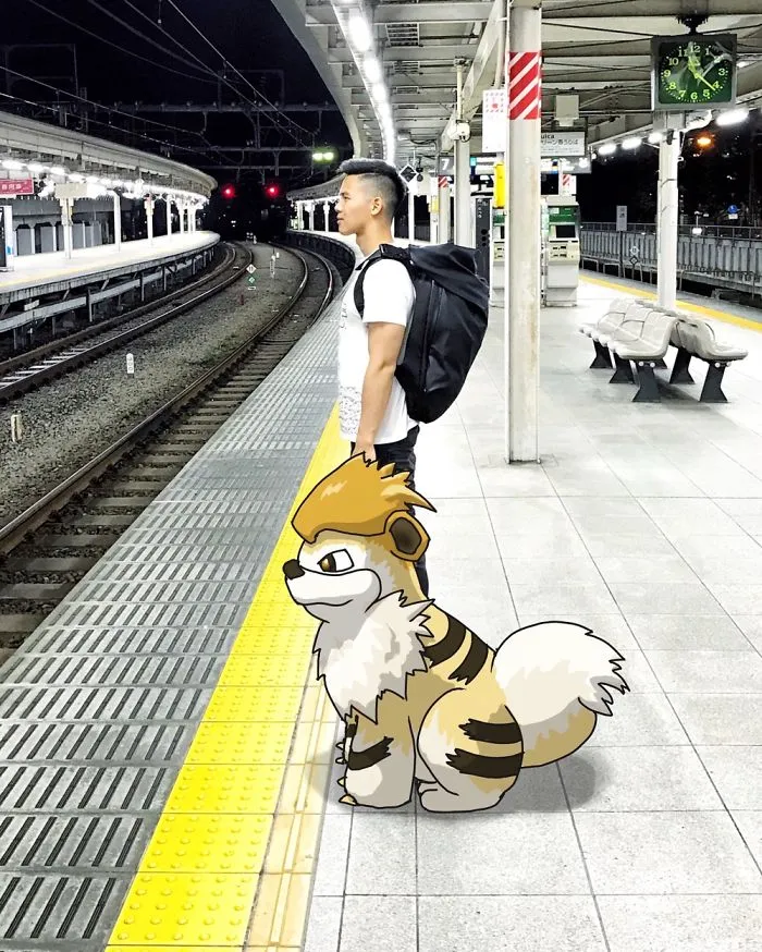 I Drew Pokemon Onto My Vacation Pics