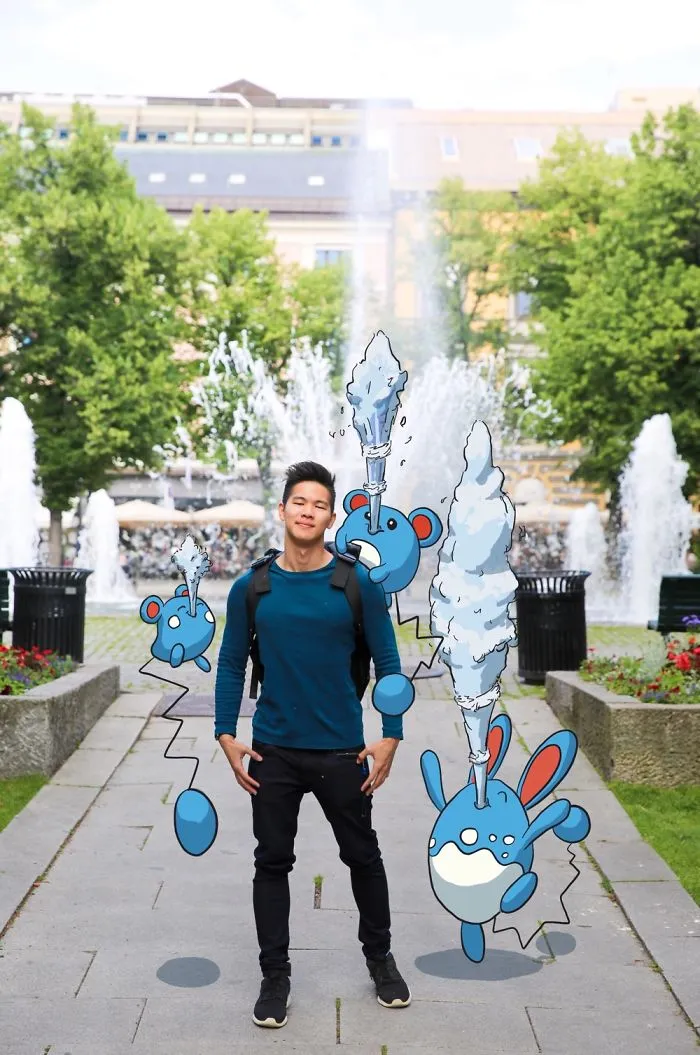 I Drew Pokemon Onto My Vacation Pics