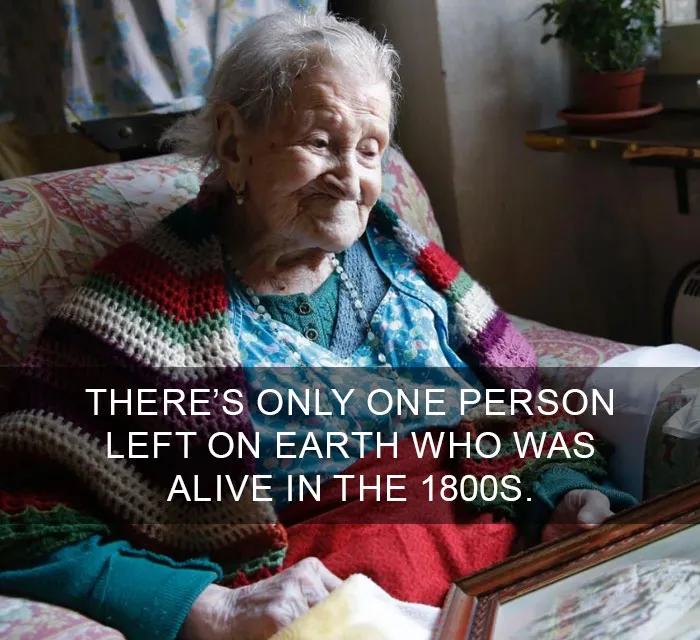 Elderly woman sitting in a cozy chair, wrapped in a colorful blanket, represents amazing facts about living history.