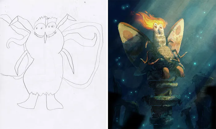 90 Artists Recreate Kids’ Monster Doodles In Their Unique Styles (2016)