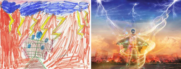 90 Artists Recreate Kids’ Monster Doodles In Their Unique Styles (2016)