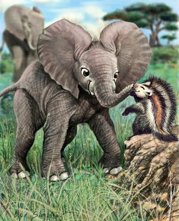 Cute Portraits Of Unexpected Animal Buddies By Blair Sampson