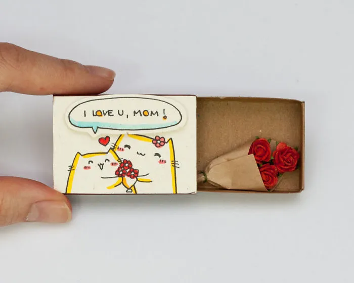 Artist Creates Little Matchbox Greeting Cards With Hidden Messages Inside