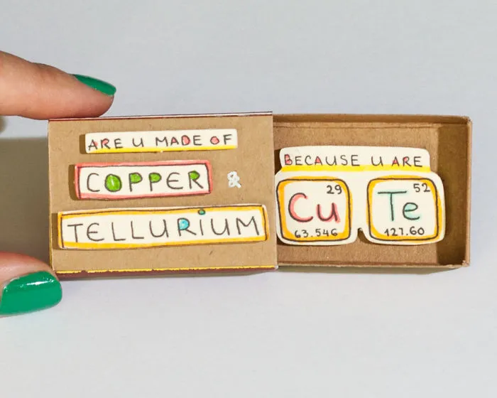Artist Creates Little Matchbox Greeting Cards With Hidden Messages Inside
