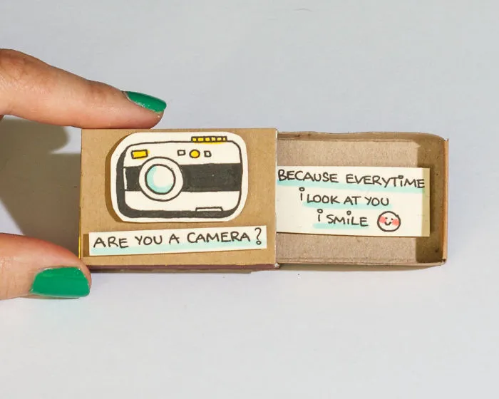 Artist Creates Little Matchbox Greeting Cards With Hidden Messages Inside