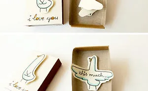 Artist Creates Little Matchbox Greeting Cards With Hidden Messages Inside