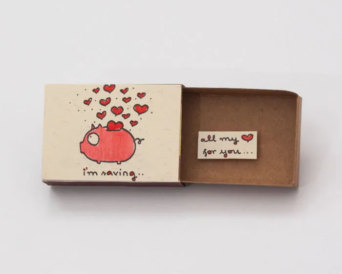 Artist Creates Little Matchbox Greeting Cards With Hidden Messages Inside