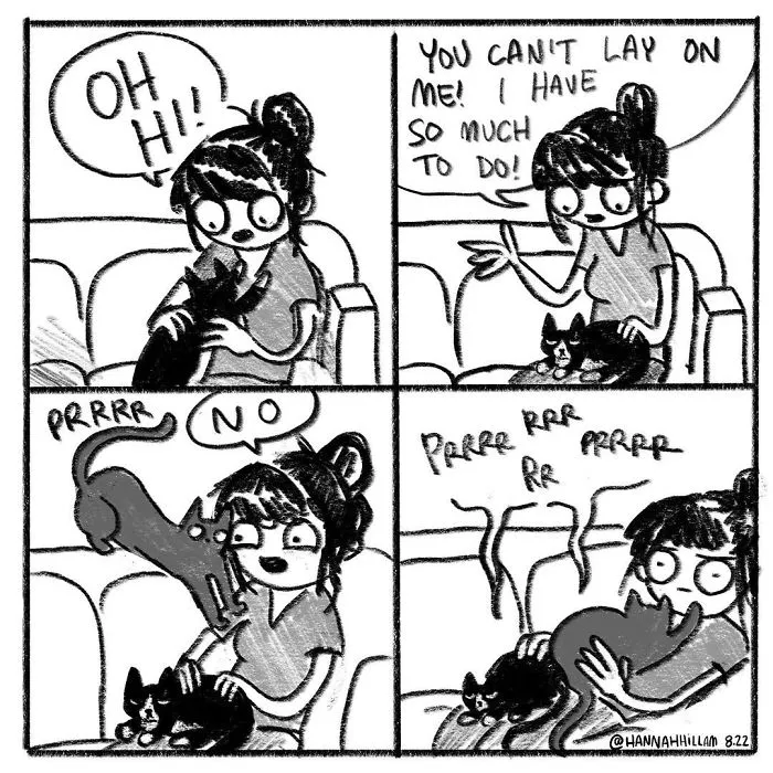 Artist Illustrates What It's Like To Live With Cats (35 Pics)