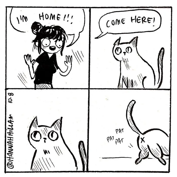 Artist Illustrates What It's Like To Live With Cats (35 Pics)