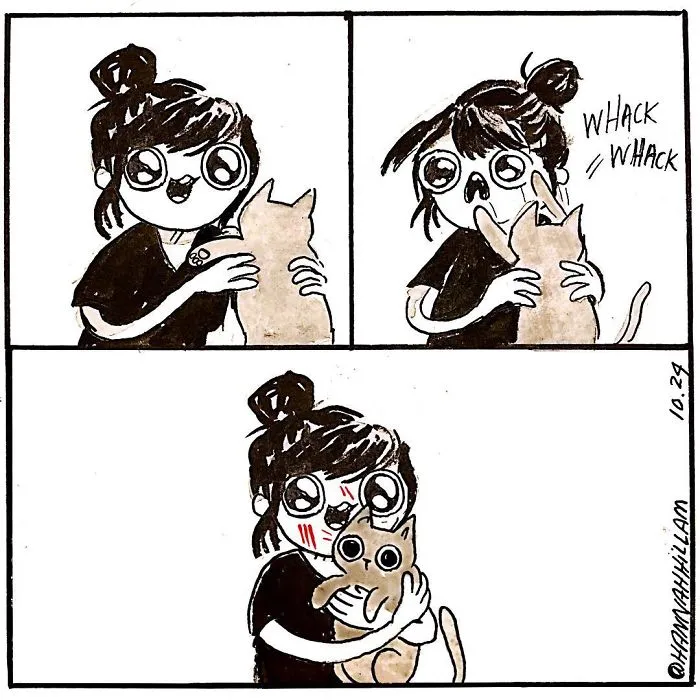 Artist Illustrates What It's Like To Live With Cats (35 Pics)