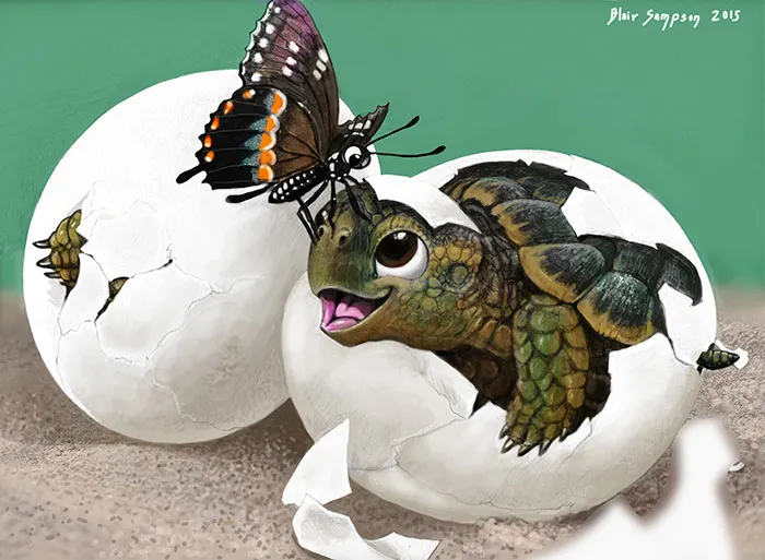 Cute Portraits Of Unexpected Animal Buddies By Blair Sampson