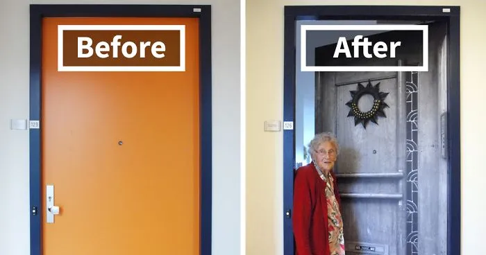 Company Recreates Doors Of Dementia Patients' Houses To Help Them Find Rooms And Feel At Home