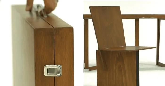 Office In Case: We Created A Table And Chair Just In Case You Need It