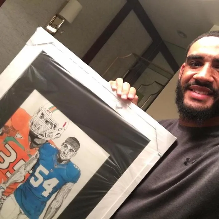 Portrait I Did For Olivier Vernon Of The Ny Giants