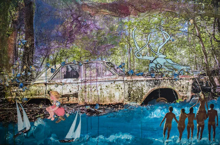 Vintage Magazines + Abandoned Spaces Fuel Unique Artistic Collaboration