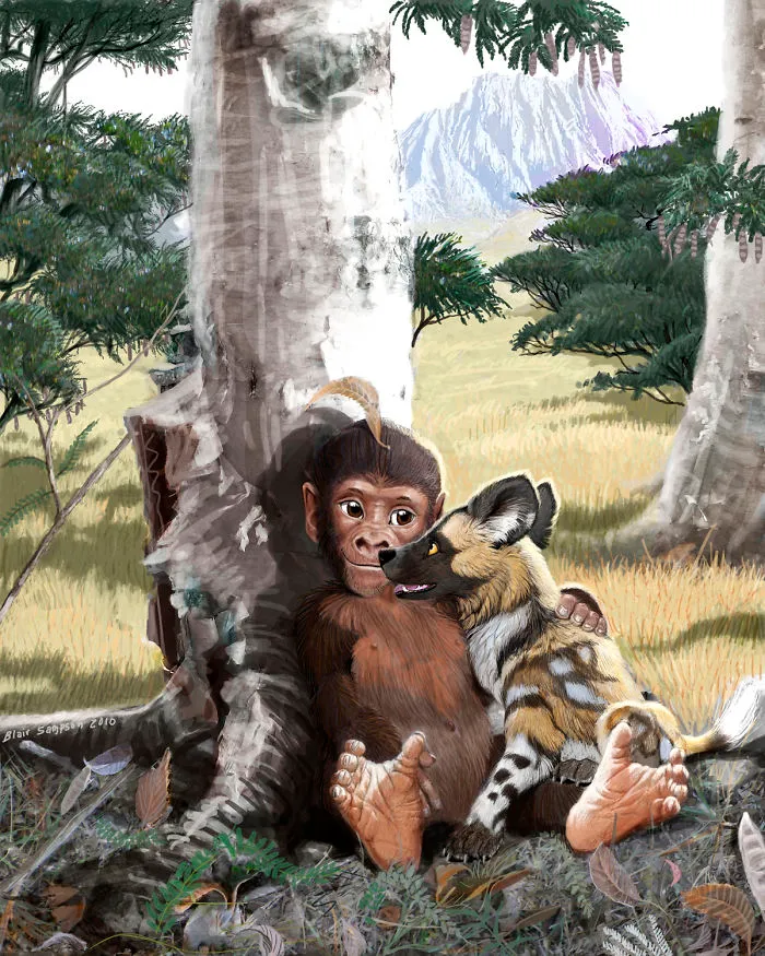 Cute Portraits Of Unexpected Animal Buddies By Blair Sampson