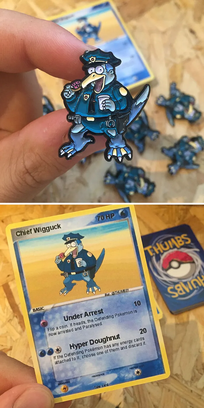 Chief Wiggum X Golduck