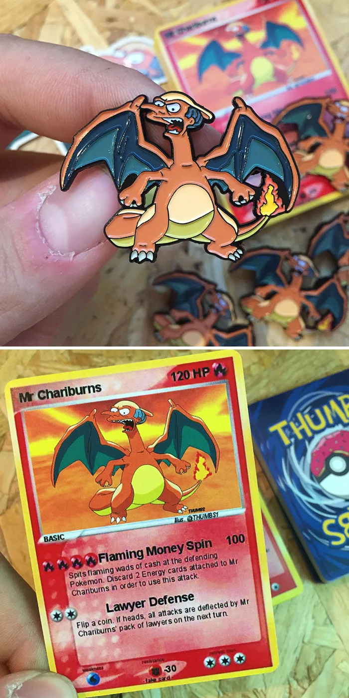 Mr Burns X Charizard