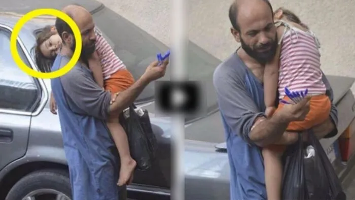 Man Sells Pens On The Streets To Survive Then A Stranger Snaps This Photo Of His Daughter