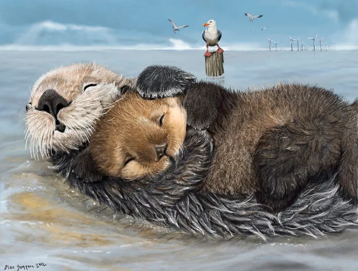 Cute Portraits Of Unexpected Animal Buddies By Blair Sampson
