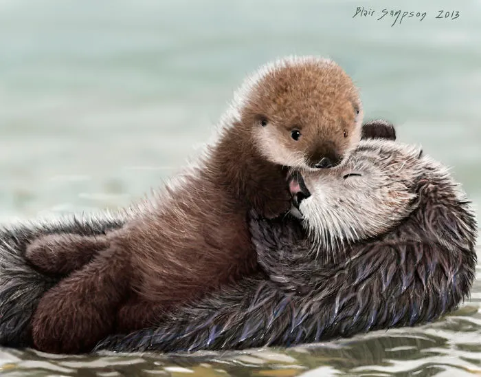 Cute Portraits Of Unexpected Animal Buddies By Blair Sampson