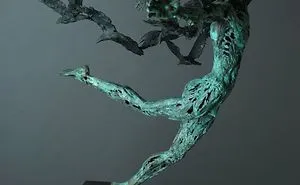 A Man Leaps Into The Void- 
crows Fly