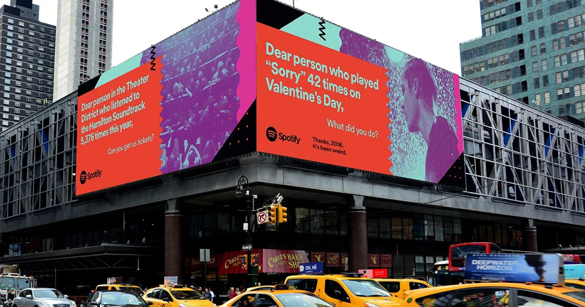 Spotify revela en carteles publicitarios algunos de los hábitos musicales más embarazosos de sus usuarios