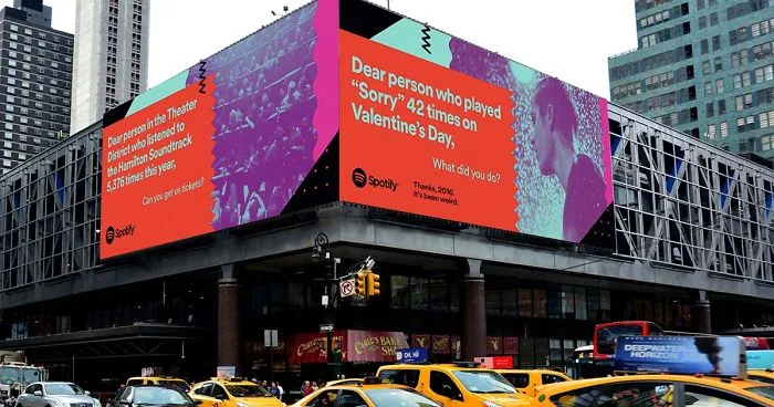 Spotify Reveals Its Users' Most Embarrassing Listening Habits On Giant Billboards