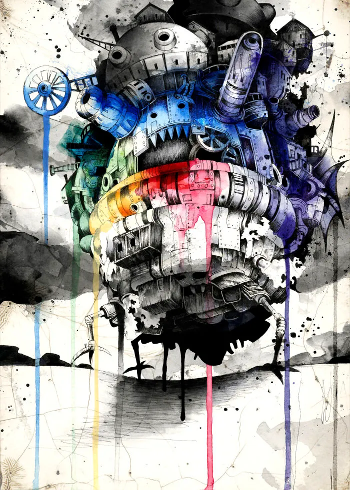 Howl's Moving Castle Drawing By Sandraink