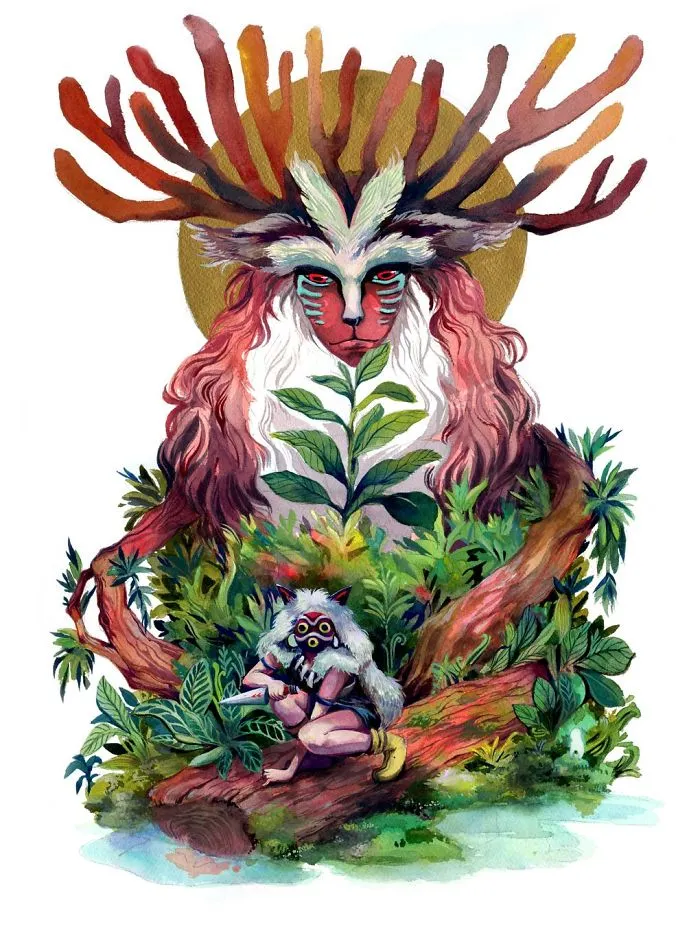 Princess Mononoke Painting By Malisa Suchanya