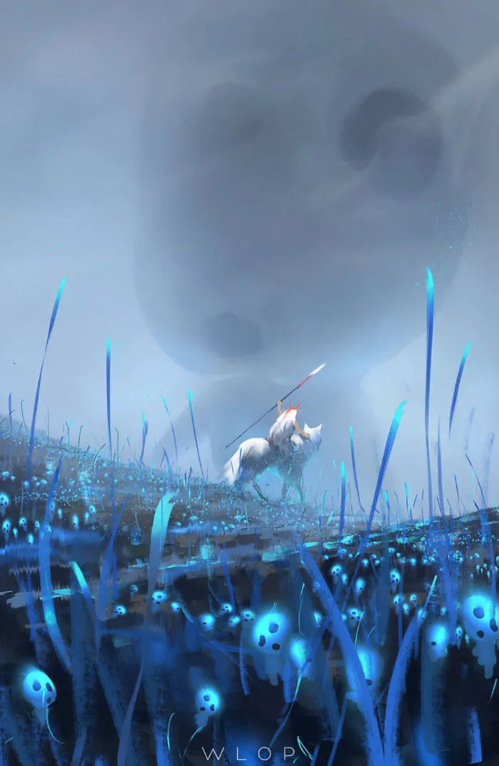 Princess Mononoke By Wlop