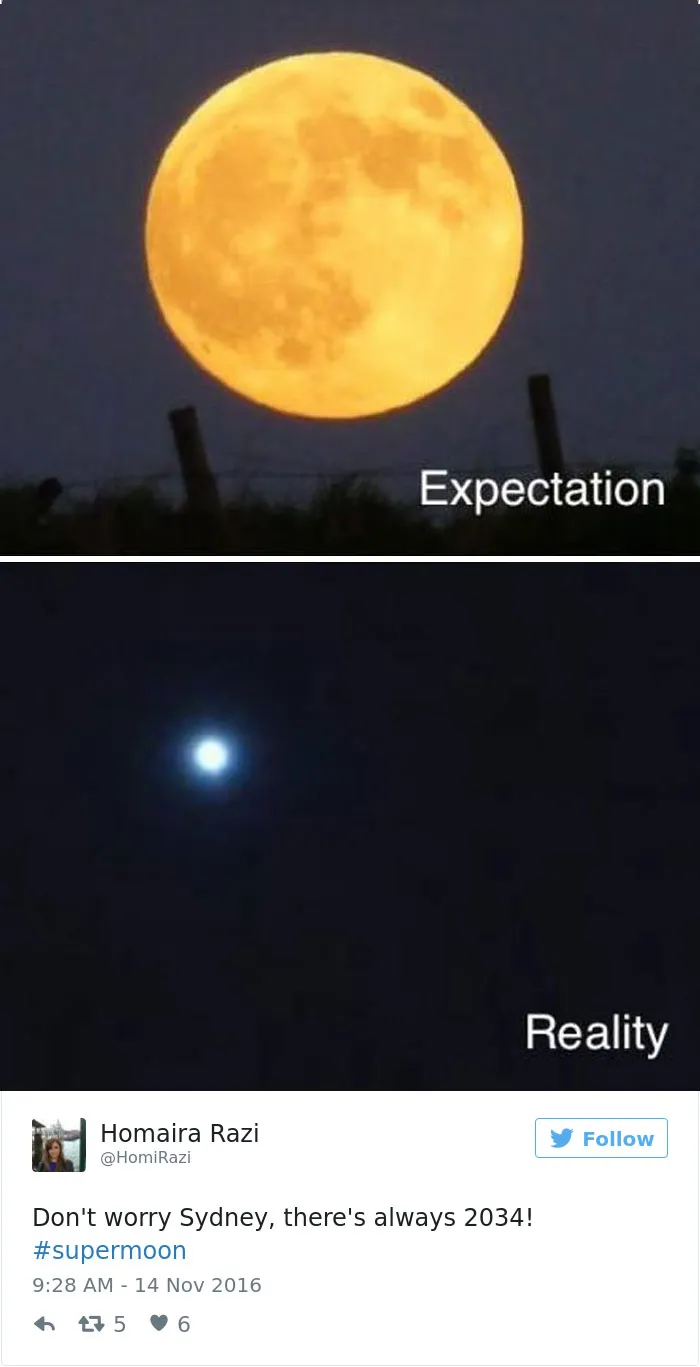 76 Hilarious Reactions To The Disappointing Supermoon