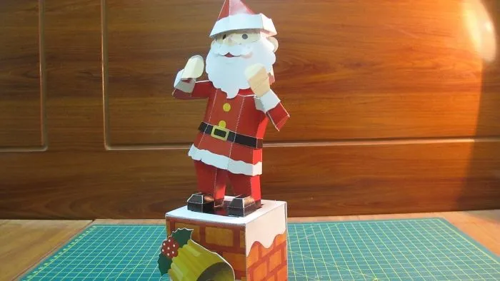 Making Paper Santa Clause Can Dance – Christmas Crafts – Paper Crafts