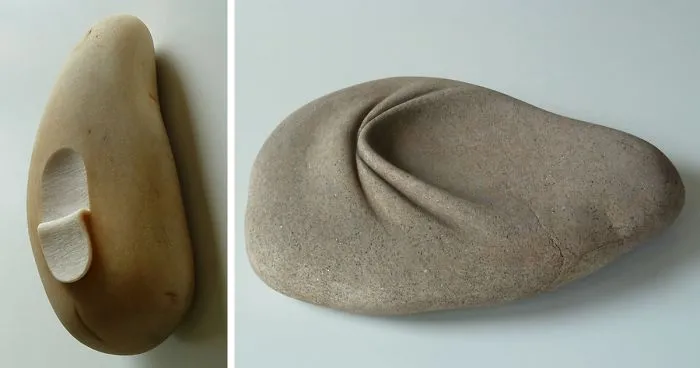 Artist Makes Stone Look Soft By Twisting, Folding And Peeling It