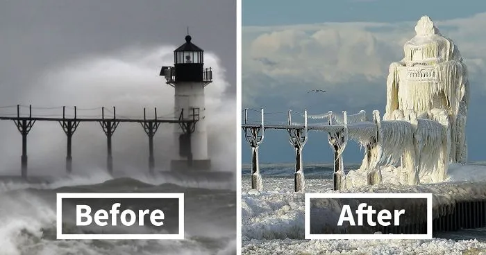 30 Before-And-After Photos Of Winter’s Beautiful Transformations