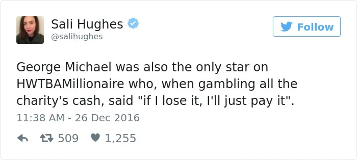 People Are Tweeting Stories About George Michael's Incredible Generosity