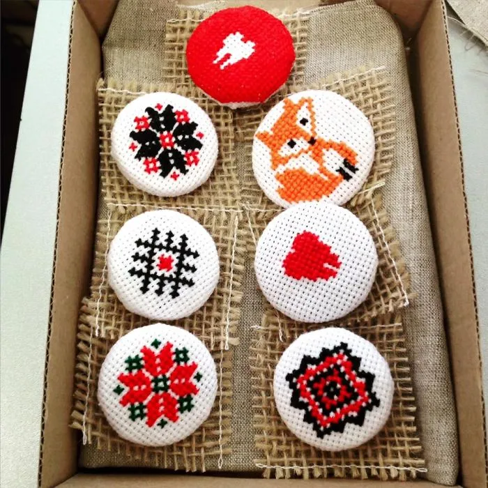 Brooches For 1st Of March (one Of Our First Orders)