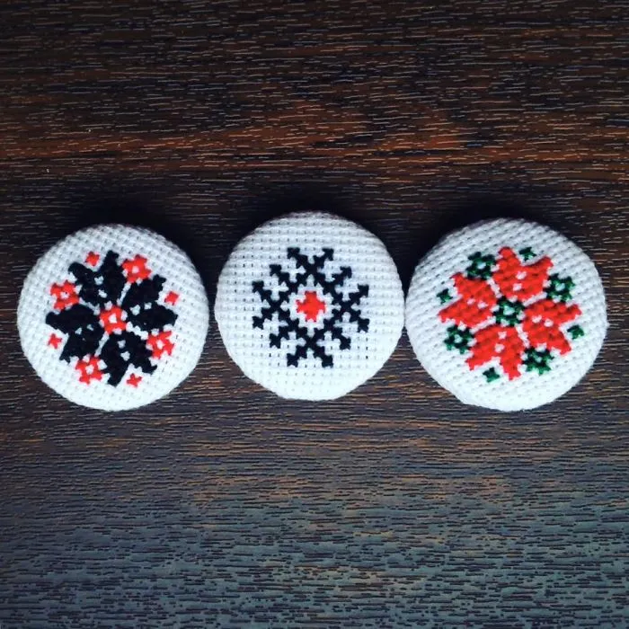 Brooches With Traditional Patterns
