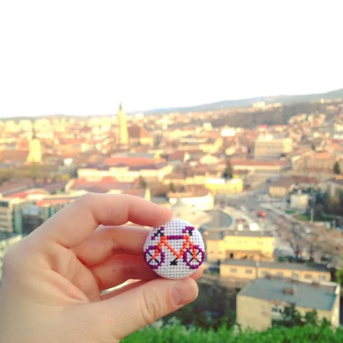 'i Want To Ride My Bicycle' Brooch