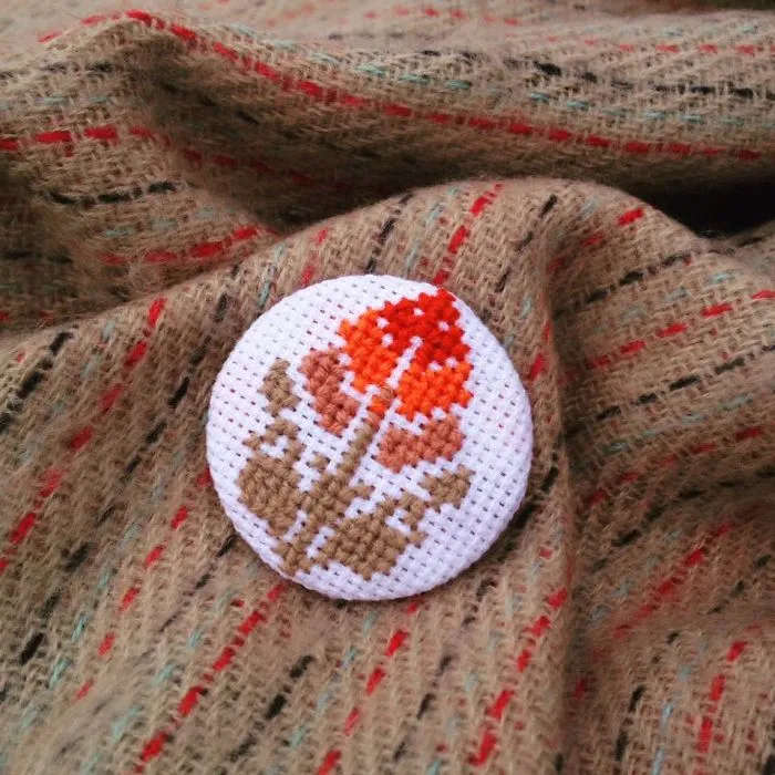 Autumn Flower Brooch