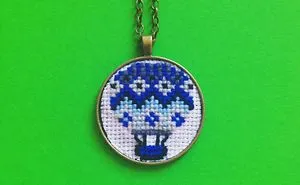 Granny Taught Us How To Cross Stitch And We Made This Art Wearable