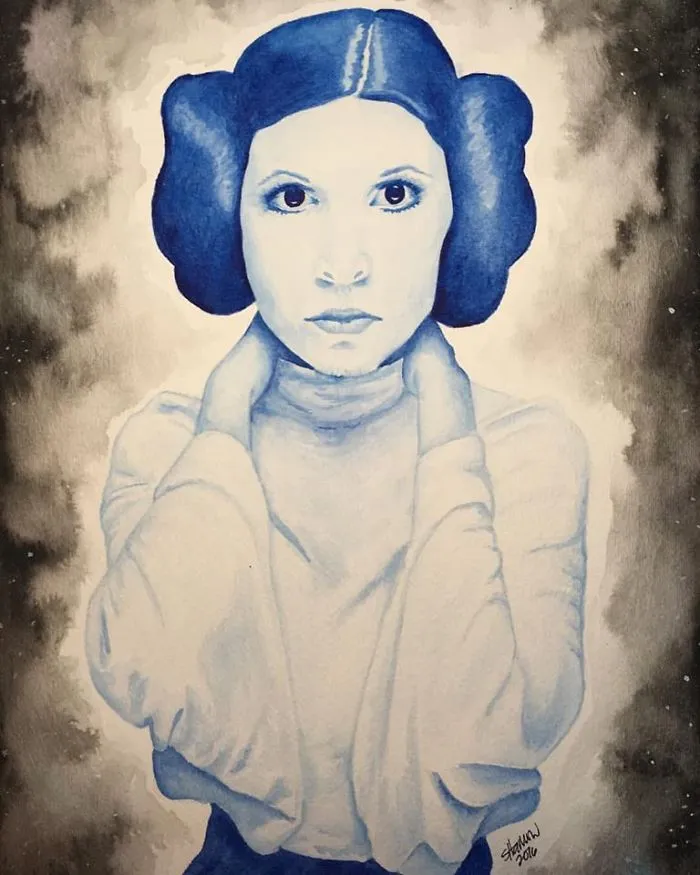 290 Touching Tributes To Late Carrie Fisher By Artists Around The World